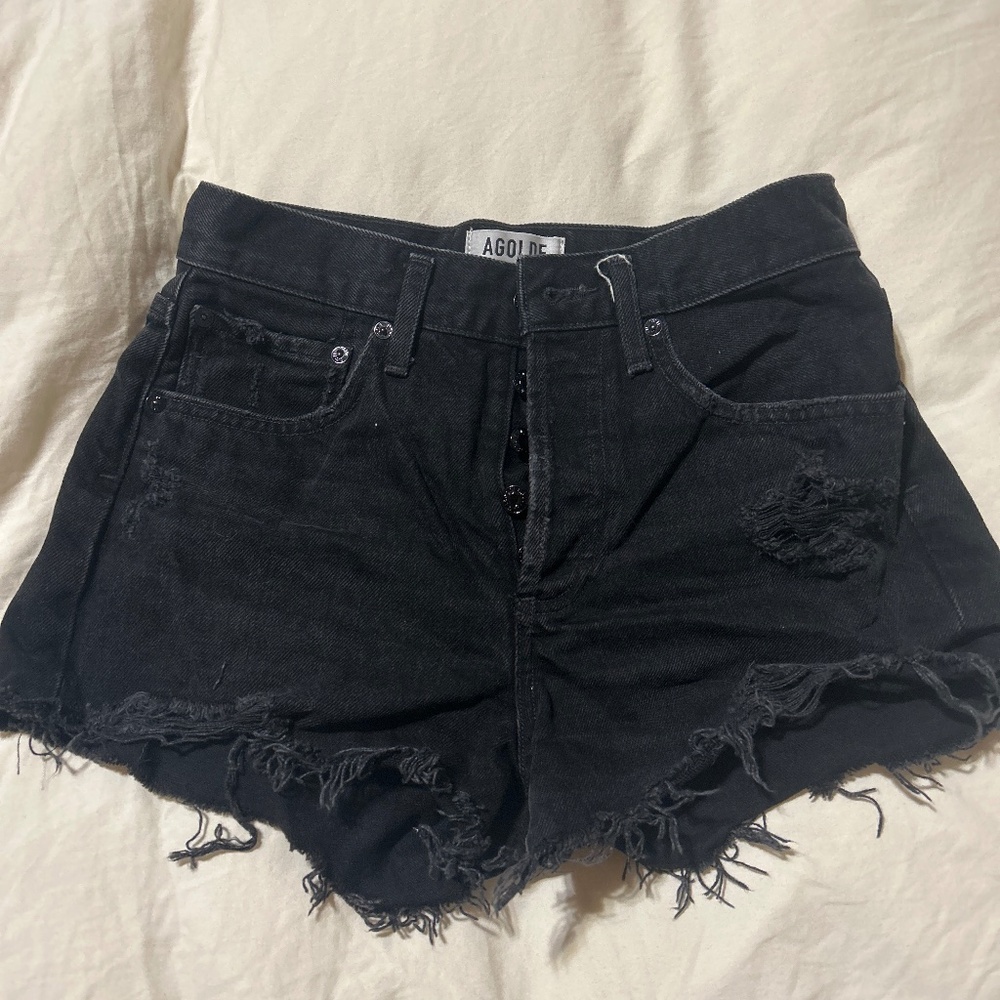 Agolde Parker denim shorts